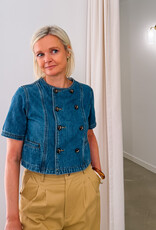 The Golden House Ad Blouse 'Milo' - Denim - Adoré