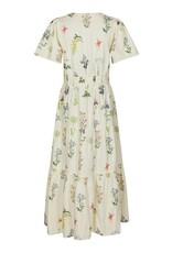 Jurk Flower 'Gardena' - Off White - Neo Noir