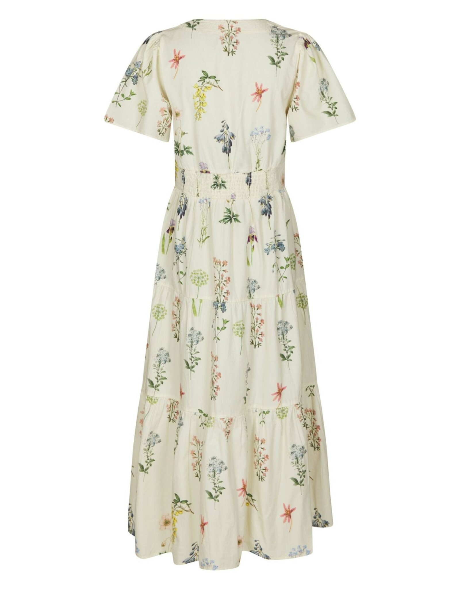 Jurk Flower 'Gardena' - Off White - Neo Noir