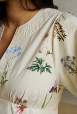 Jurk Flower 'Gardena' - Off White - Neo Noir