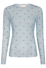 T-Shirt Lange Mouw Dot 'Ella' - Light Blue - Neo Noir