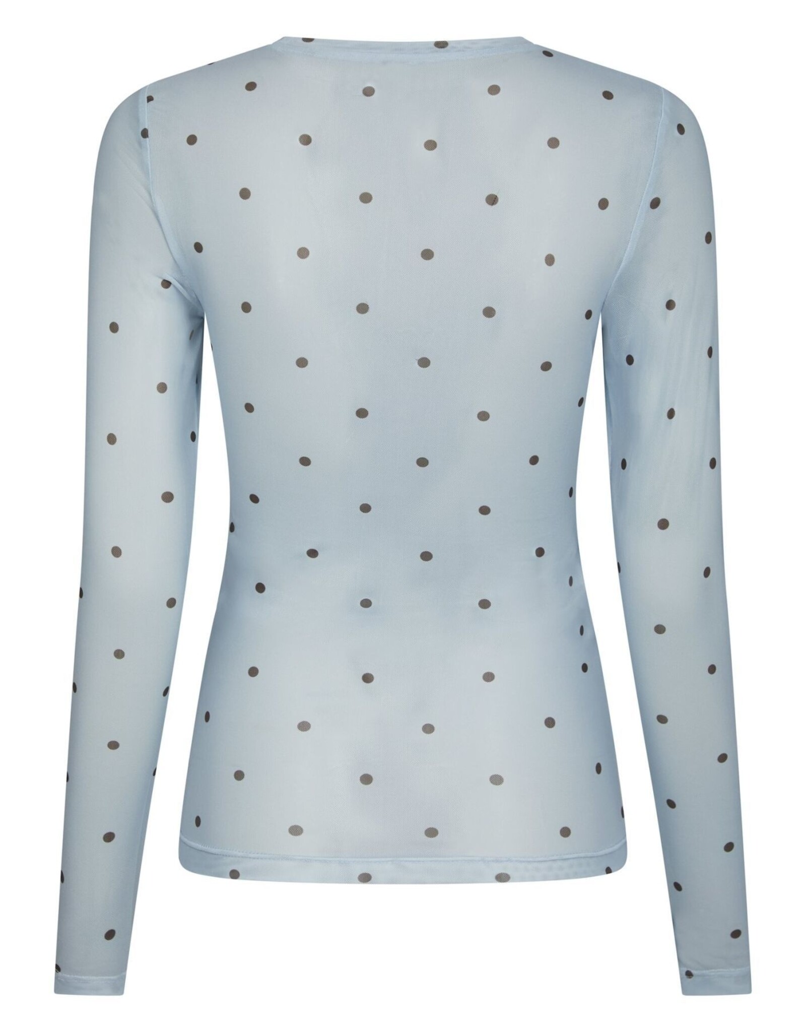 T-Shirt Lange Mouw Dot 'Ella' - Light Blue - Neo Noir