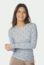 T-Shirt Lange Mouw Dot 'Ella' - Light Blue - Neo Noir