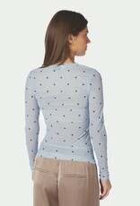 T-Shirt Lange Mouw Dot 'Ella' - Light Blue - Neo Noir