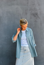 Colorful Standard Blouse  'Organic Oversized' - Steel Blue - Colorful Standard