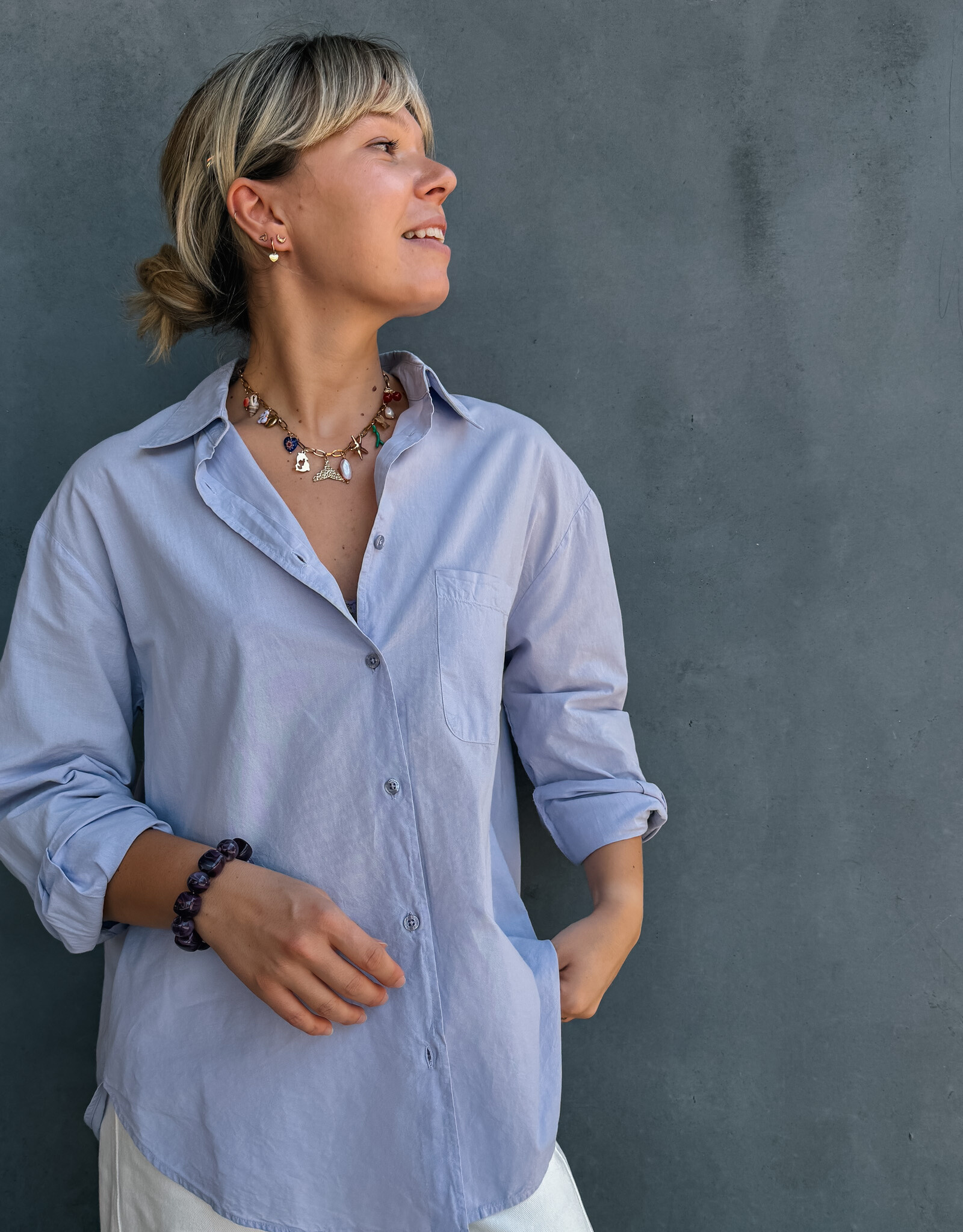 Colorful Standard Blouse 'Organic Oversized' - Soft Lavender - Colorful Standard