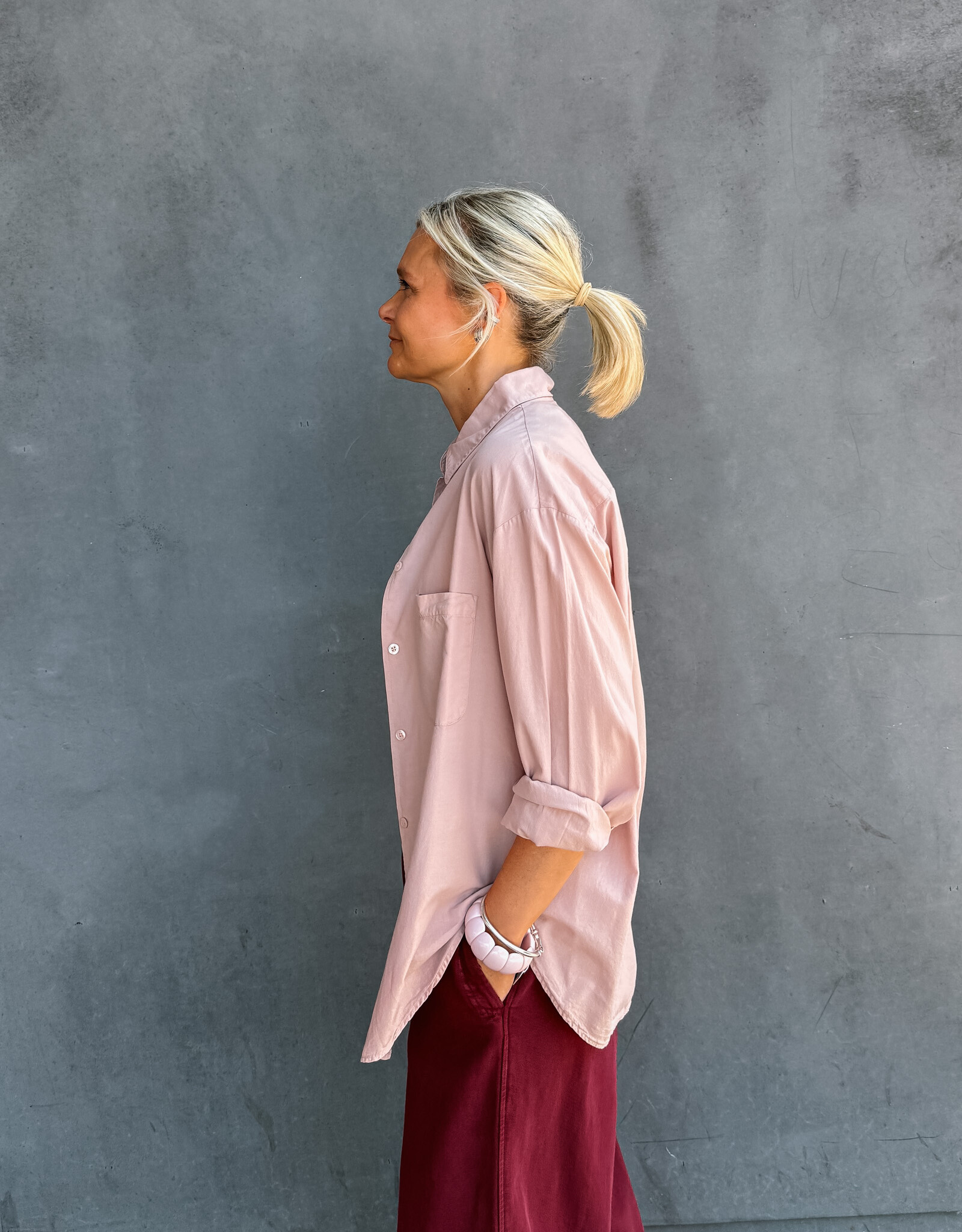 Colorful Standard Blouse  'Organic Oversized' - Faded Pink - Colorful Standard