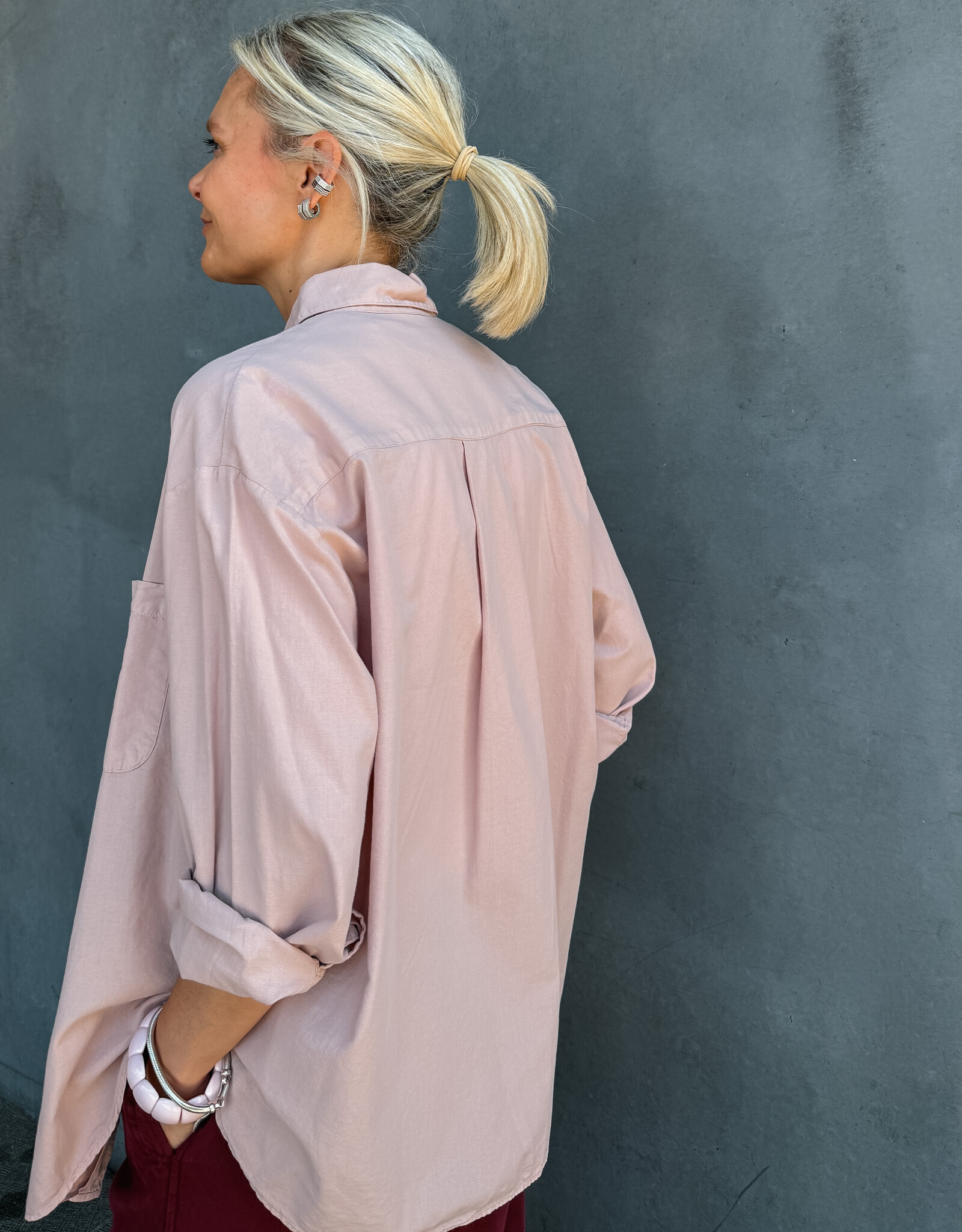 Colorful Standard Blouse  'Organic Oversized' - Faded Pink - Colorful Standard