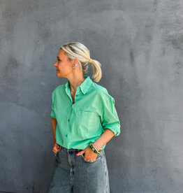 Colorful Standard Blouse  'Organic Oversized' - Spring Green - Colorful Standard