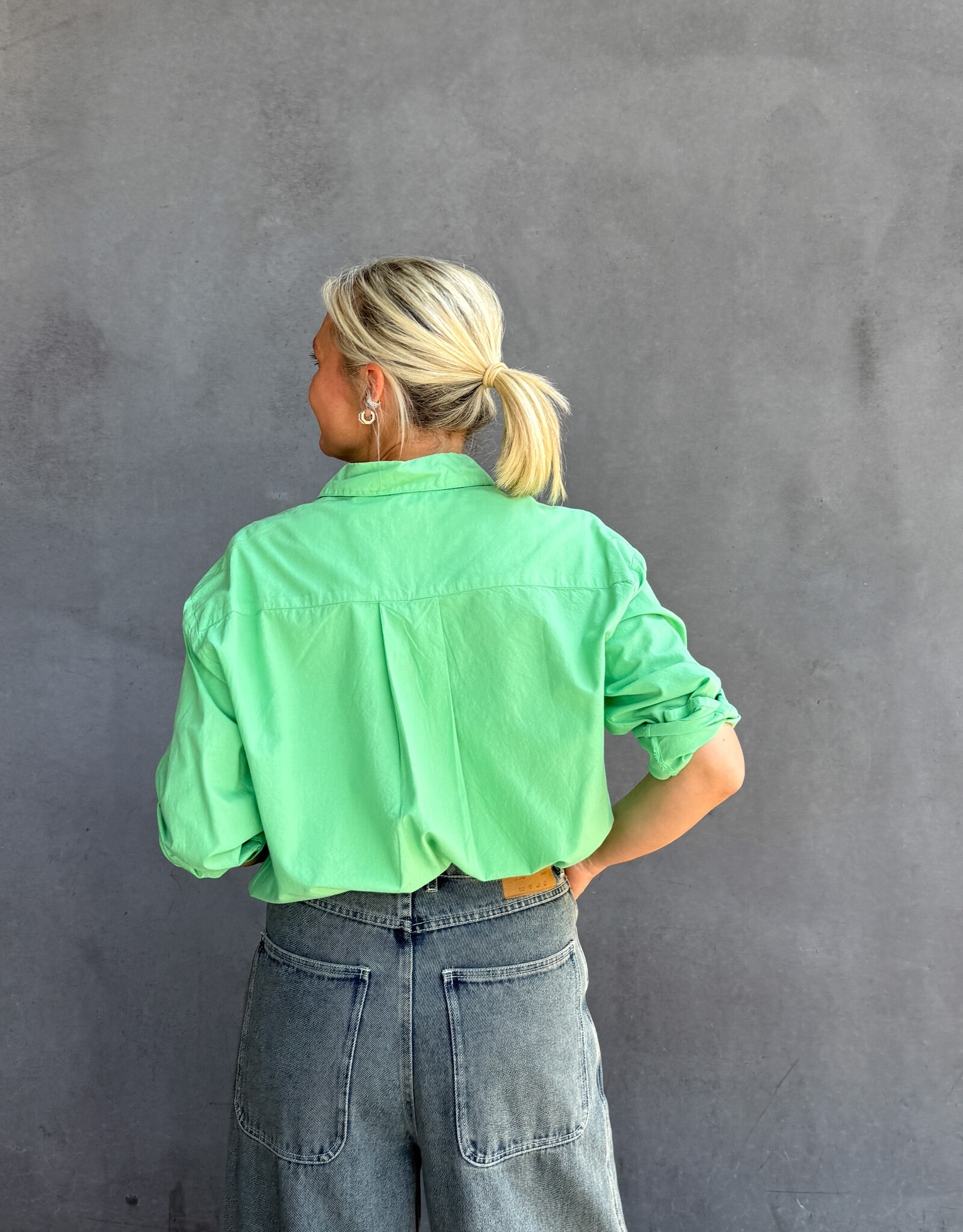 Colorful Standard Blouse  'Organic Oversized' - Spring Green - Colorful Standard