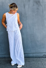 Broek Embroidery  'Heifa' - White - Neo Noir