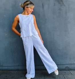 Broek Embroidery  'Heifa' - White - Neo Noir