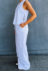 Broek Embroidery  'Heifa' - White - Neo Noir