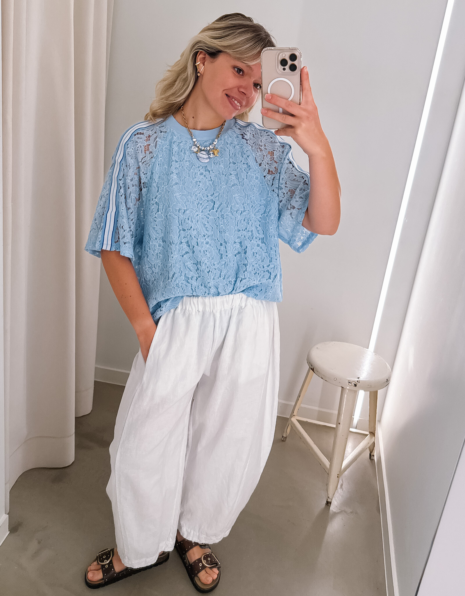 The Golden House Joh Broek Barrel 'Lilou' - White - TU