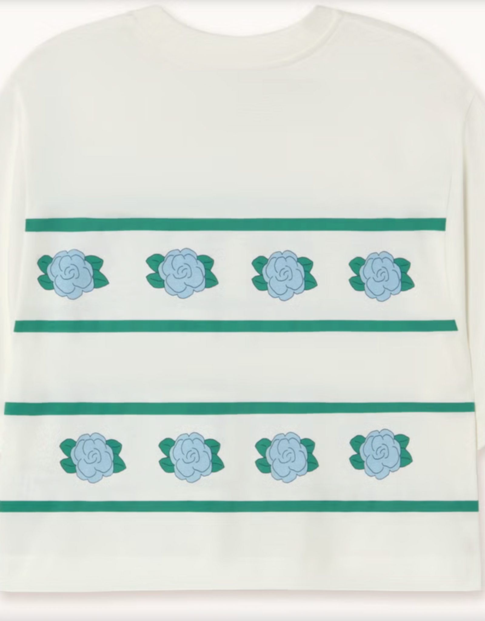 The Tiny Big Sister T-Shirt Boxy 'Roses' - Off-White -  The Tiny Big Sister