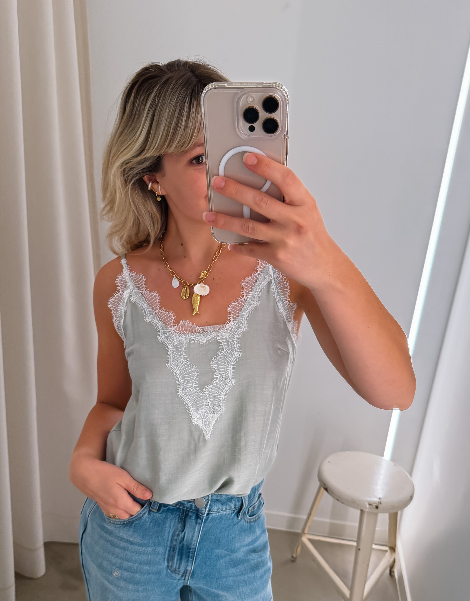 A view Top 'Olea' - Dusty Mint - A View