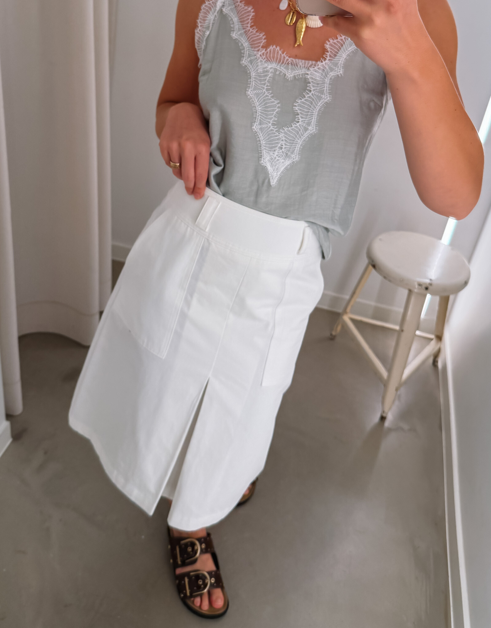 Rok 'Neline' - Cream - Artlove