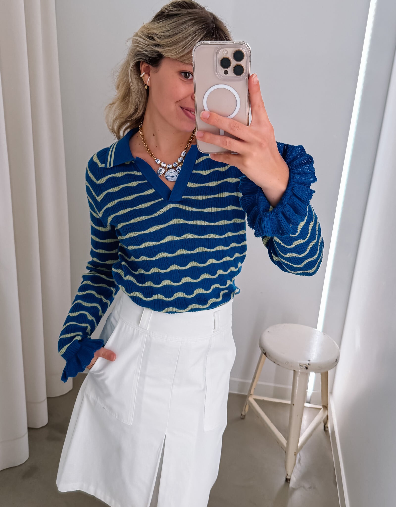 Rok 'Neline' - Cream - Artlove