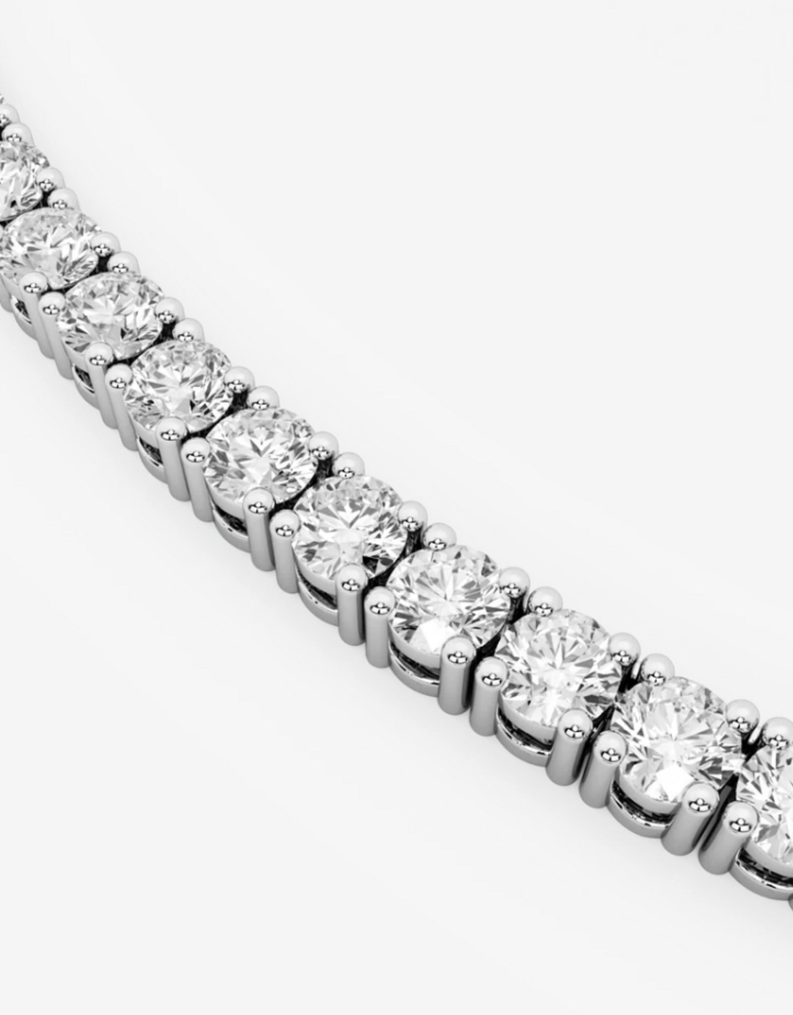 Billion Avenue Necklace Diamond 'Tennis'  - Silver - Billion Avenue