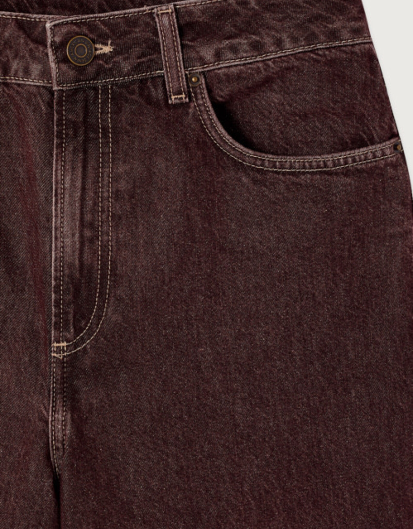 American Vintage Jeans Balloon 5 Poches 'Oshow' - Raisin -  Osh11A -  American Vintage