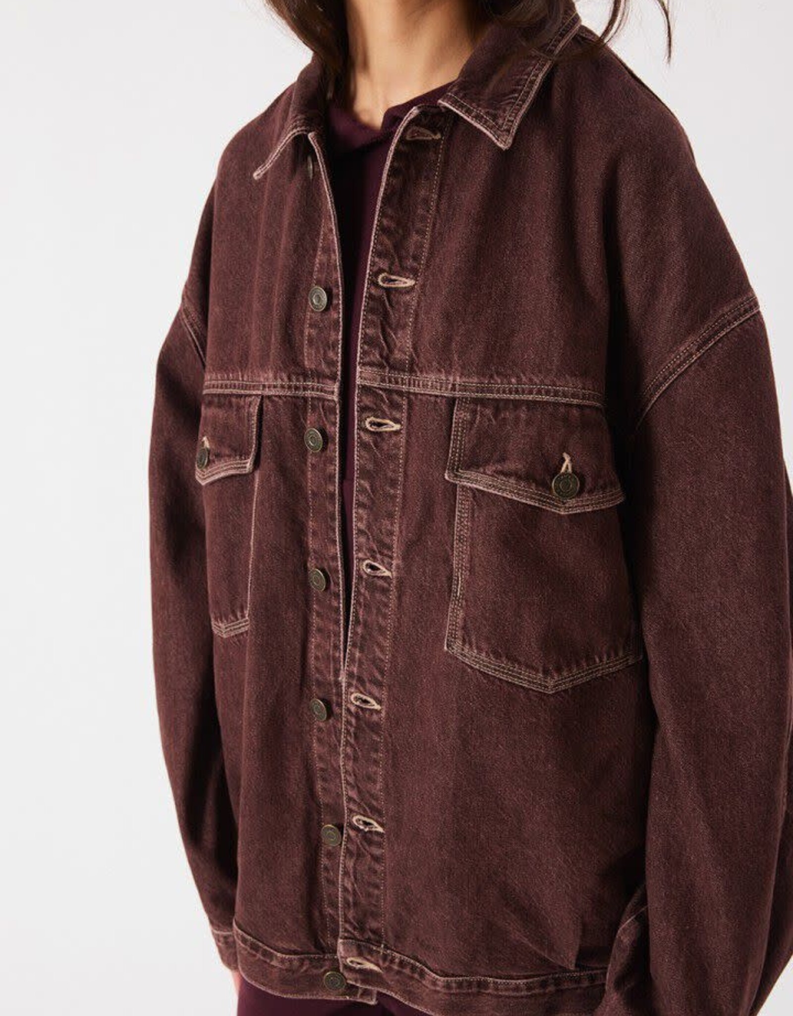 American Vintage Jacket 'Oshow' - Raisin -  Osh16A -  American Vintage