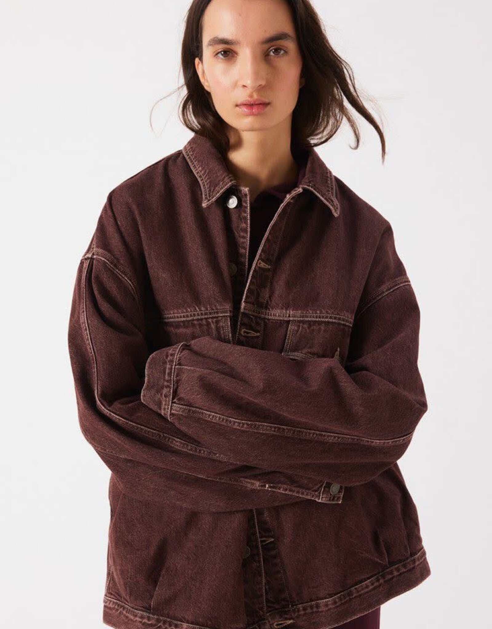 American Vintage Jacket 'Oshow' - Raisin -  Osh16A -  American Vintage