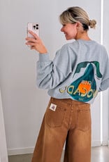 Harper&Yve Sweater 'Clubavocado' - Grey Melee - Harper&Yve