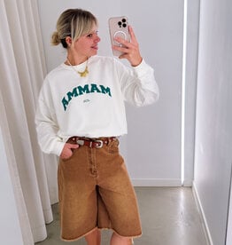 The Tiny Big Sister Sweater 'Mama' - Off White - The Tiny Big Sister