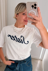 The Tiny Big Sister T-Shirt 'Sister' - Off White - The Tiny Big Sister