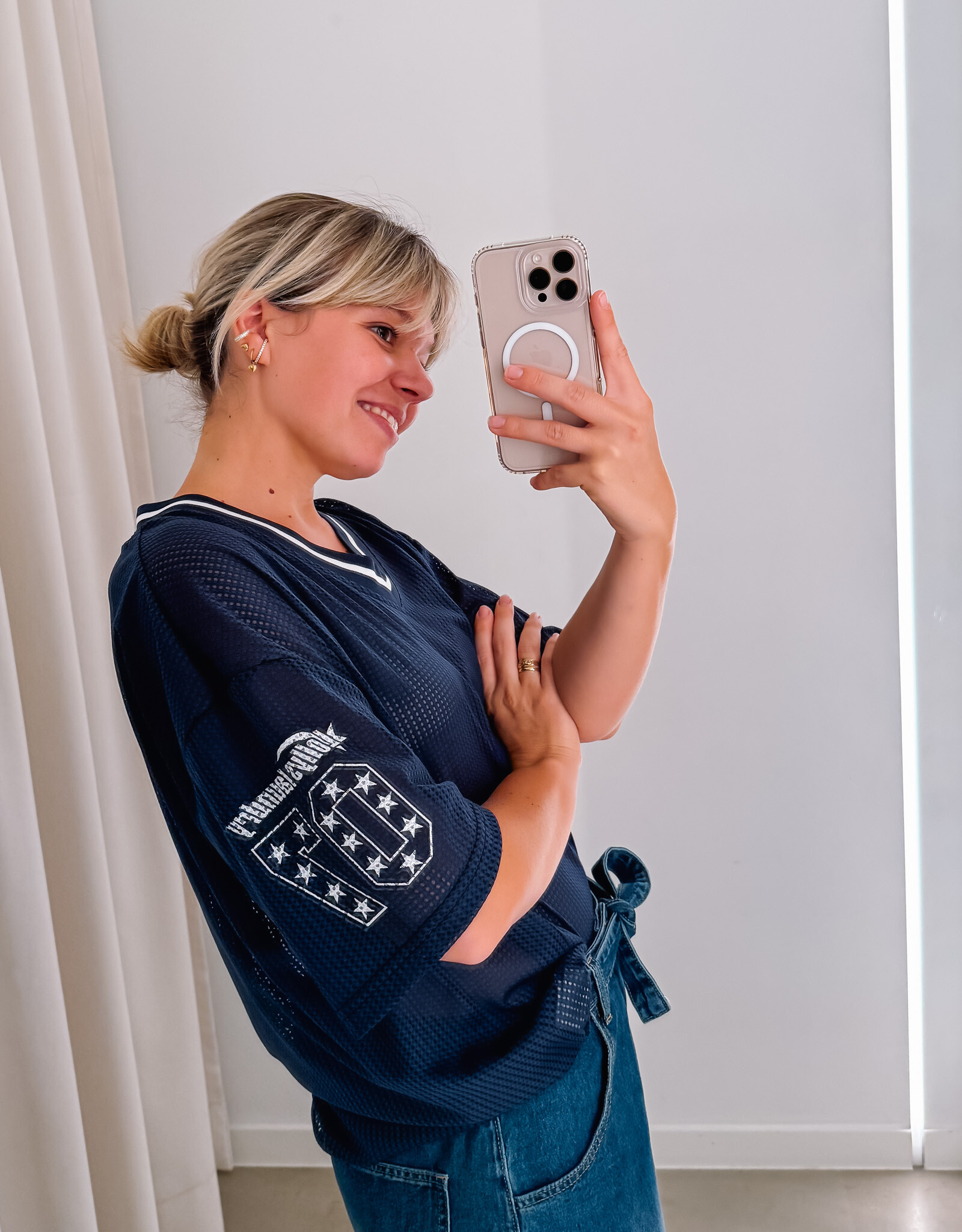 Lollys Laundry Sports Tee 'Kamilla' - Dark Blue - Lollys Laundry
