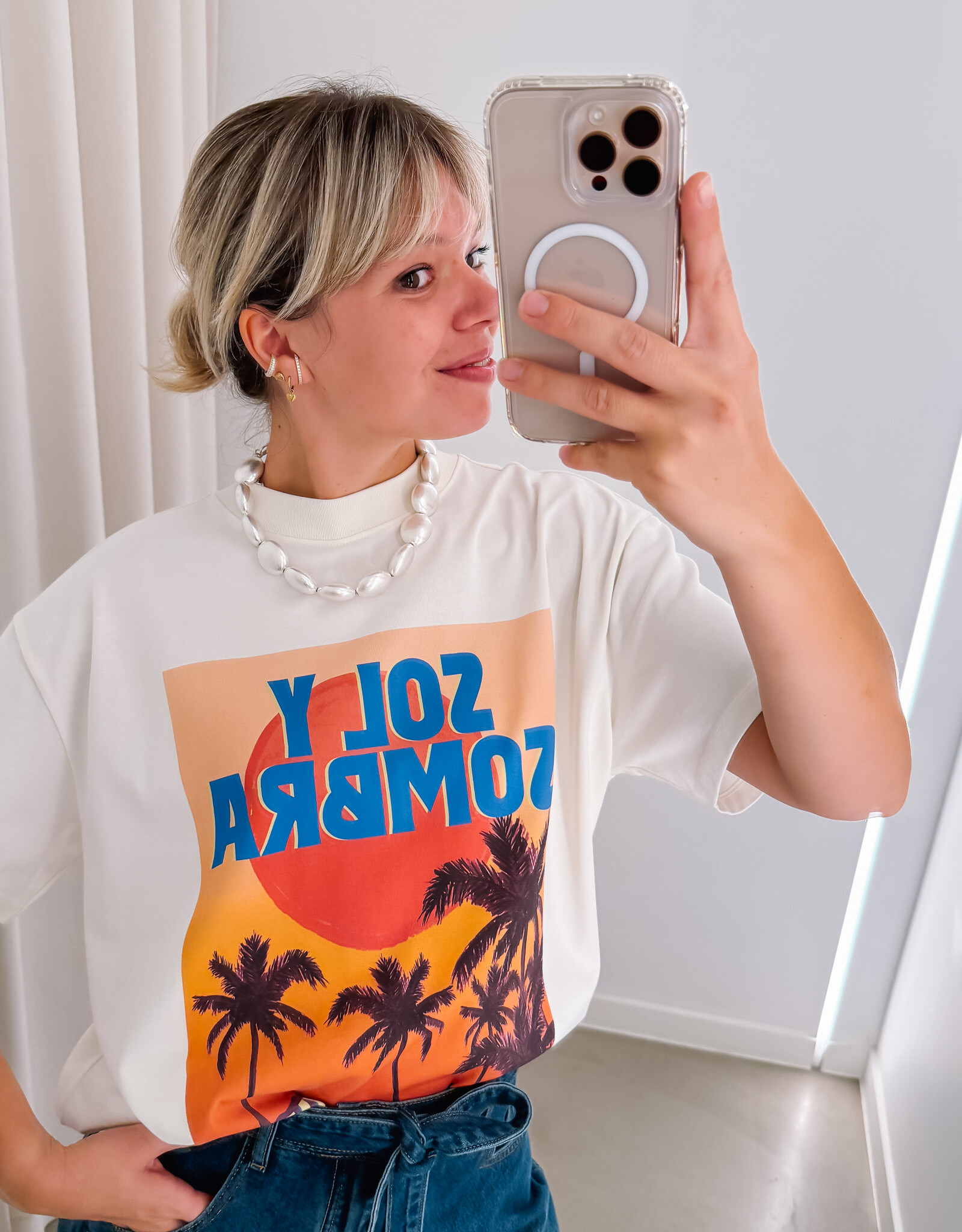 Harper&Yve T-Shirt 'Solysombra' - Ecru - Harper&Yve
