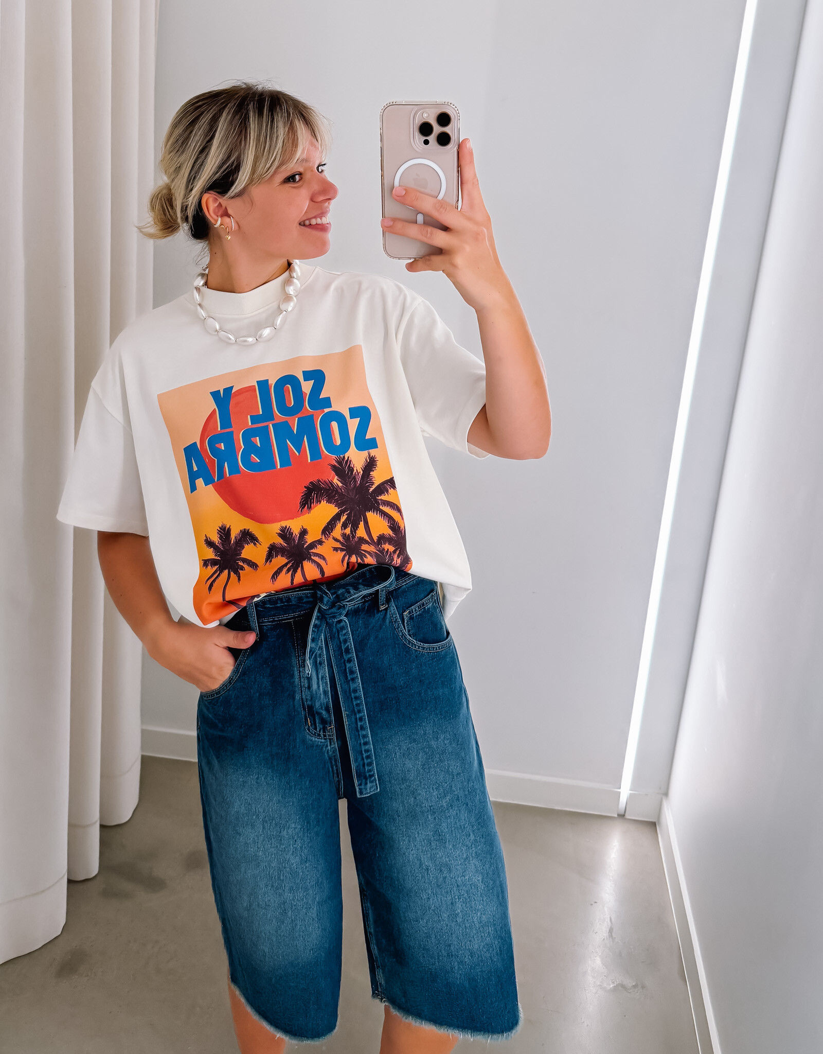 Harper&Yve T-Shirt 'Solysombra' - Ecru - Harper&Yve