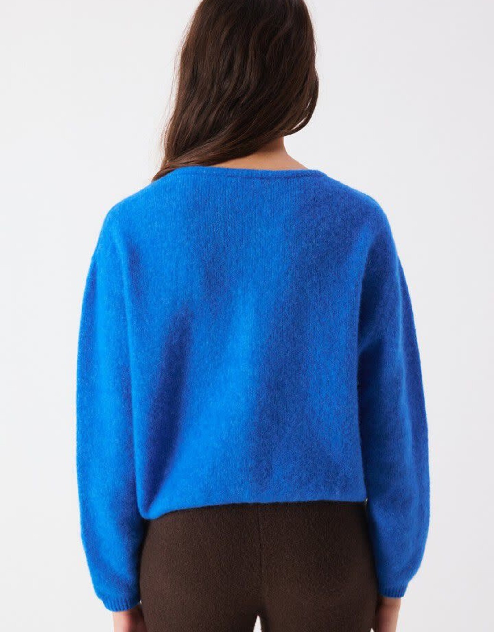 American Vintage Cardigan 'Vitow' - Curacao Chine - Vito19E  - American Vintage