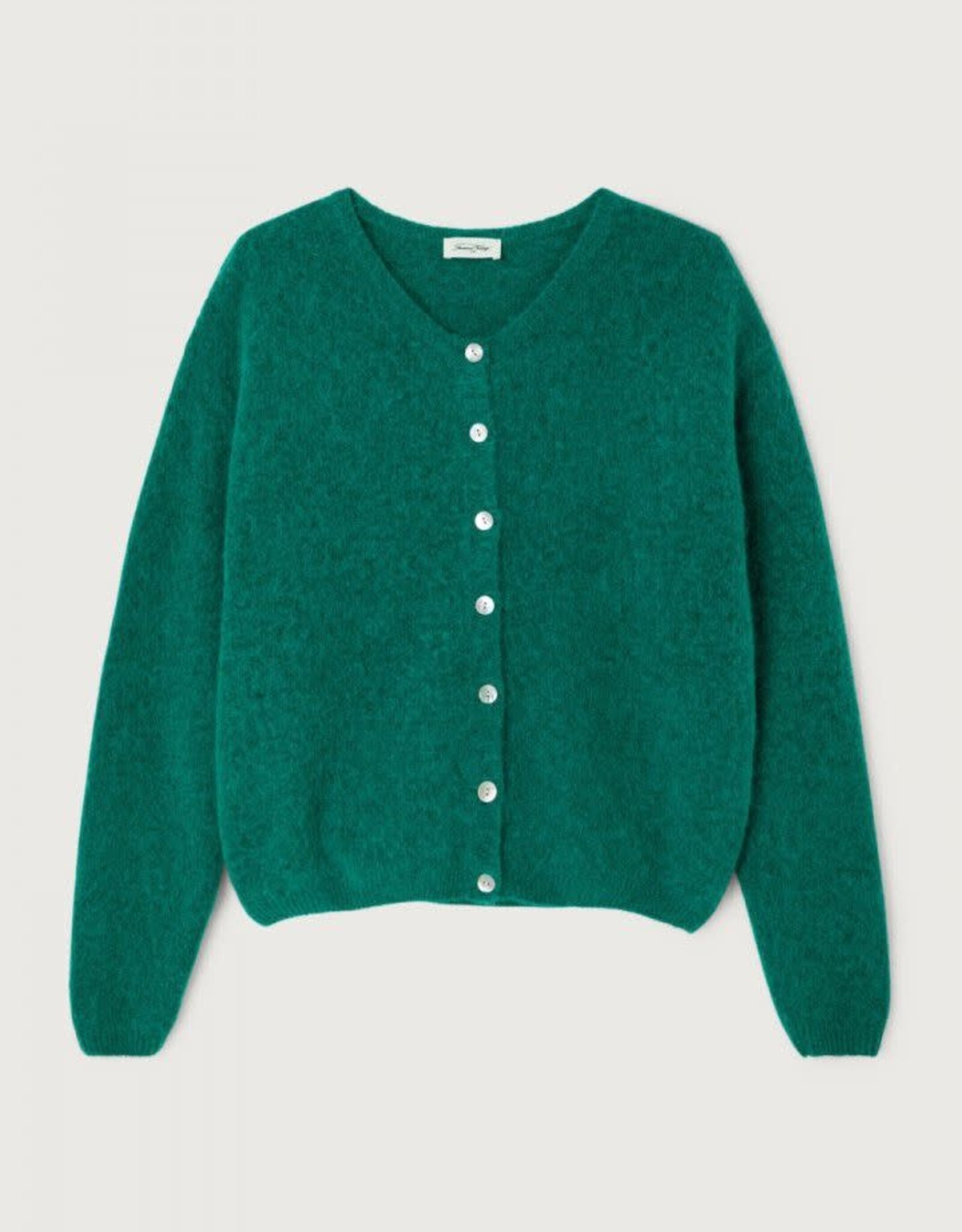 American Vintage Cardigan 'Vitow' - Canard Chine - Vito19E  - American Vintage
