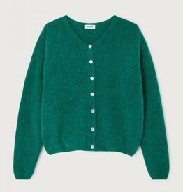 American Vintage Cardigan 'Vitow' - Canard Chine - Vito19E  - American Vintage