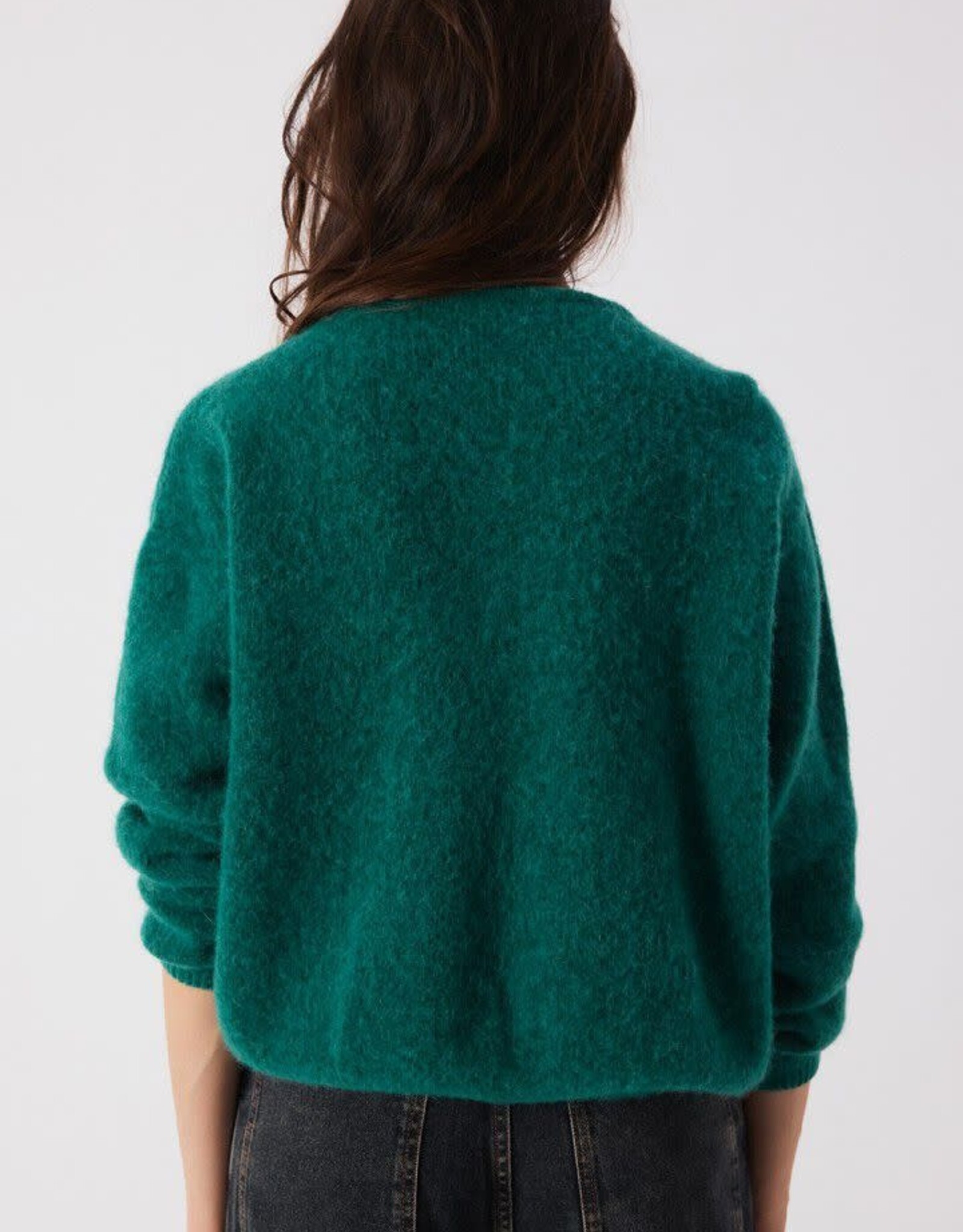 American Vintage Cardigan 'Vitow' - Canard Chine - Vito19E  - American Vintage