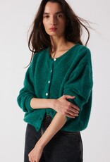 American Vintage Cardigan 'Vitow' - Canard Chine - Vito19E  - American Vintage