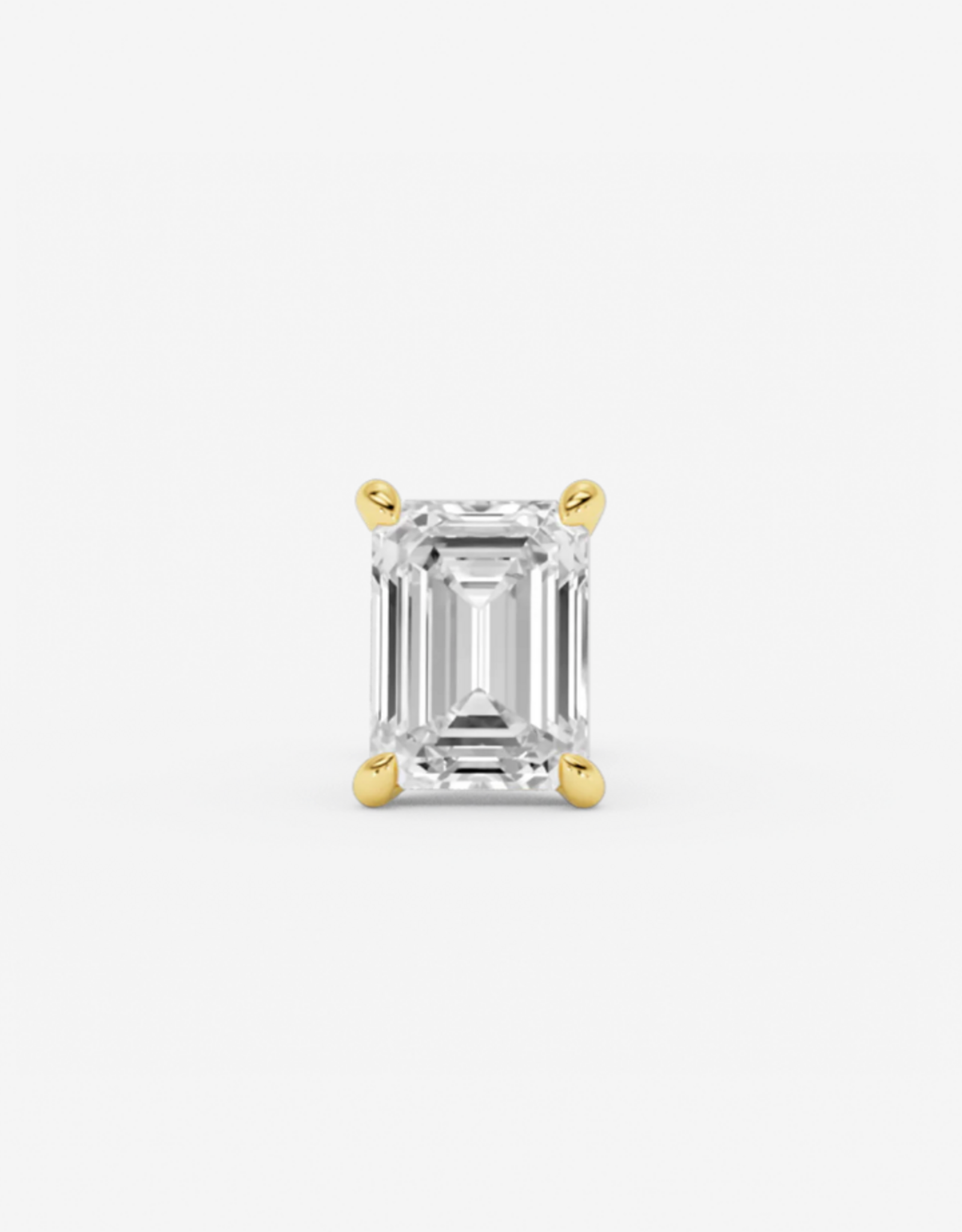 Billion Avenue Emerald Earstud -  Gold - Billion Avenue