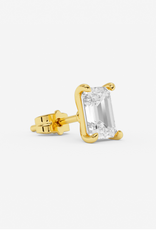 Billion Avenue Emerald Earstud -  Gold - Billion Avenue