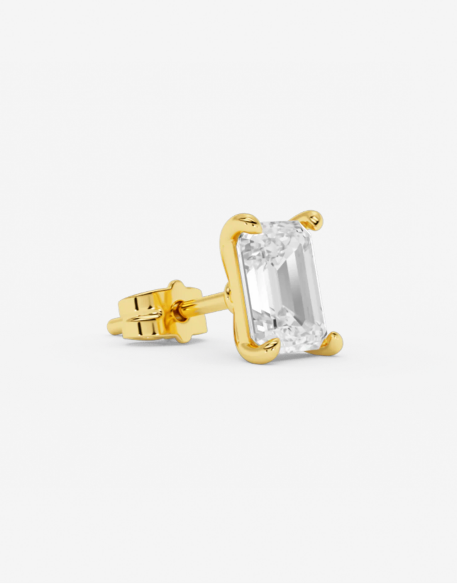 Billion Avenue Emerald Earstud -  Gold - Billion Avenue