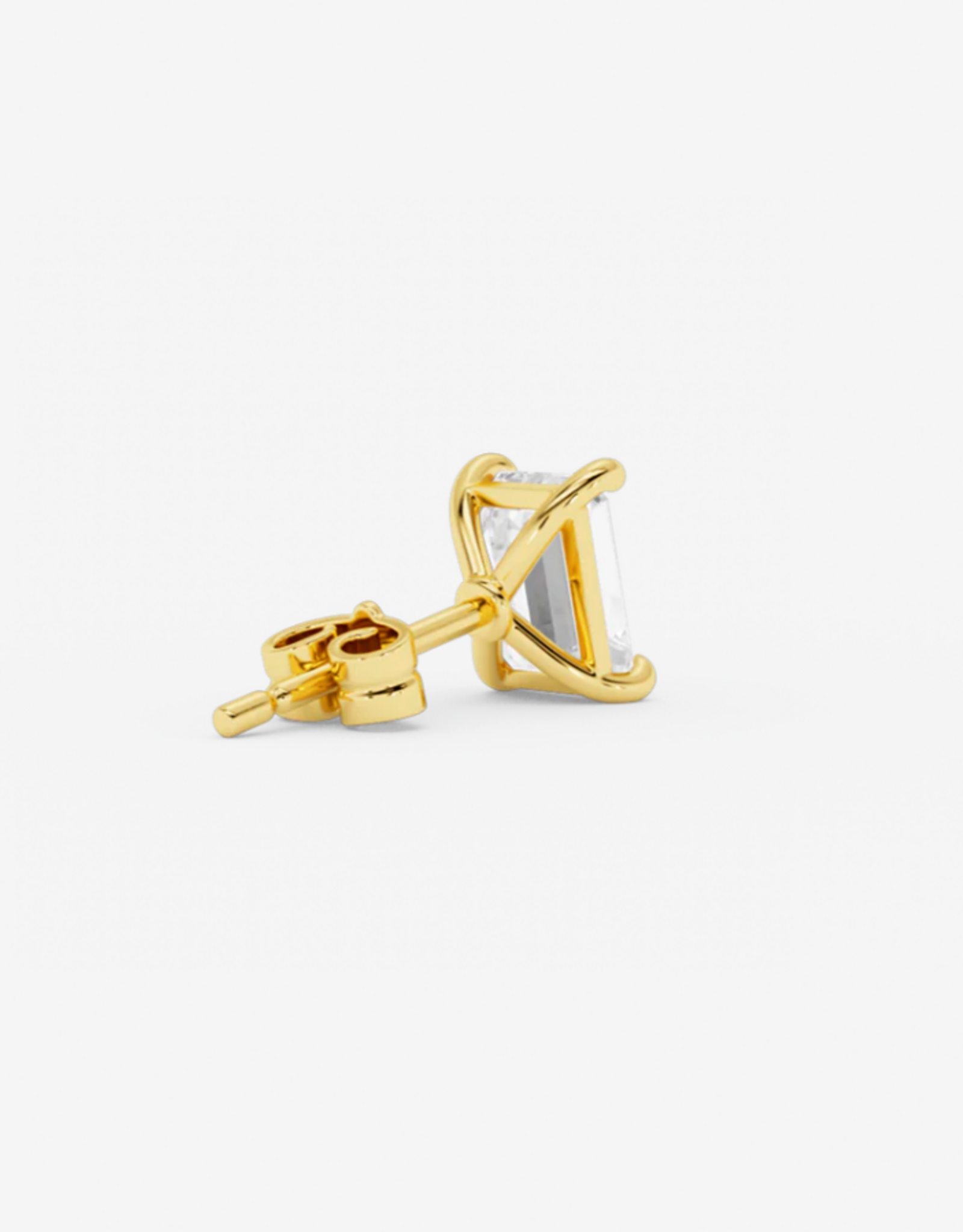 Billion Avenue Emerald Earstud -  Gold - Billion Avenue