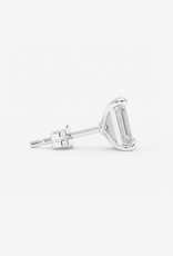 Billion Avenue Emerald Earstud - Silver - Billion Avenue