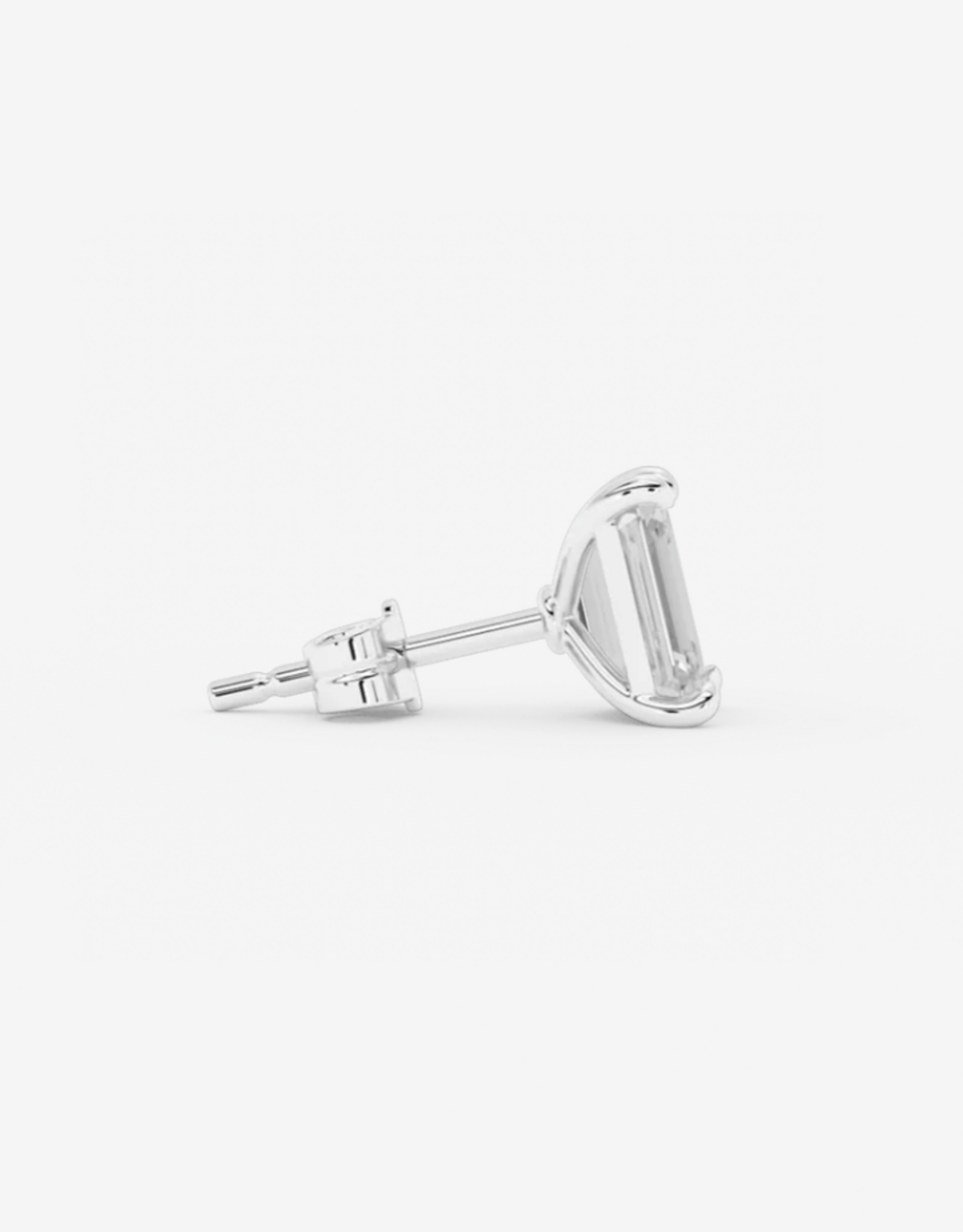 Billion Avenue Emerald Earstud - Silver - Billion Avenue