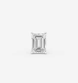 Billion Avenue Emerald Earstud - Silver - Billion Avenue
