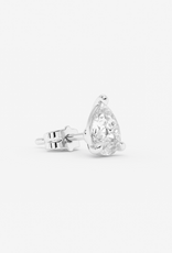 Billion Avenue Pear Earstud - Silver - Billion Avenue