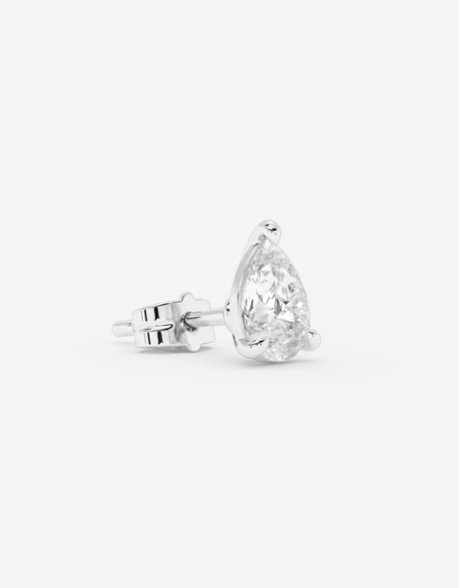 Billion Avenue Pear Earstud - Silver - Billion Avenue