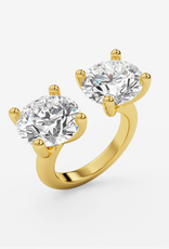 Billion Avenue Double Diamond Ring  - Gold - Billion Avenue
