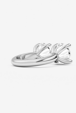 Billion Avenue Double Diamond Ring  - Silver - Billion Avenue
