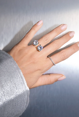 Billion Avenue Double Diamond Ring  - Silver - Billion Avenue