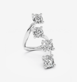 Billion Avenue Quatro Diamond Ring  - Silver - Billion Avenue